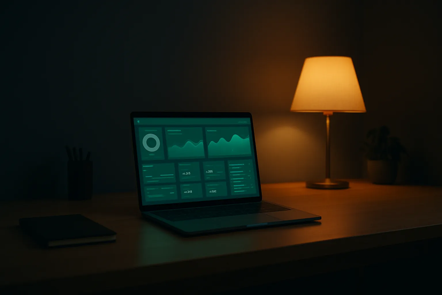 A calm, organised workspace representing unified business operations